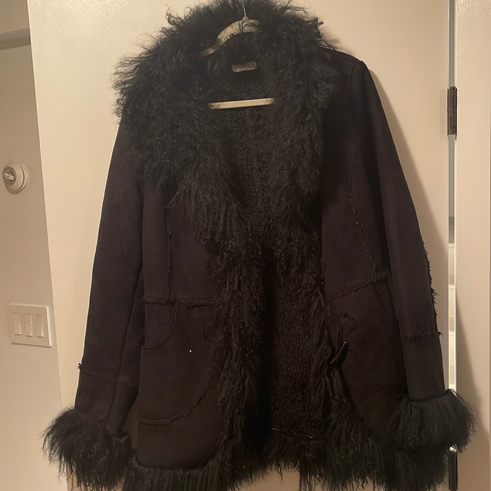 COPY - Giorgio black faux suede jacket.